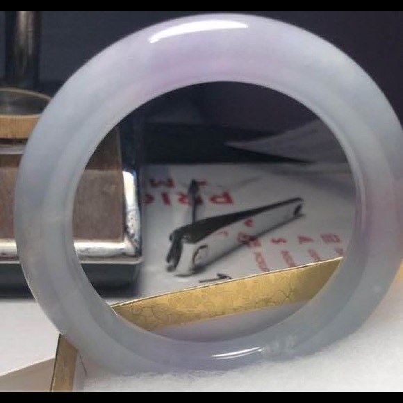 COPY - Genuine Burmese Lavender Jadeite Jade Bracelet Bangle 59mm 老坑A货翡翠手镯紫罗兰缅甸… - Picture 6 of 15